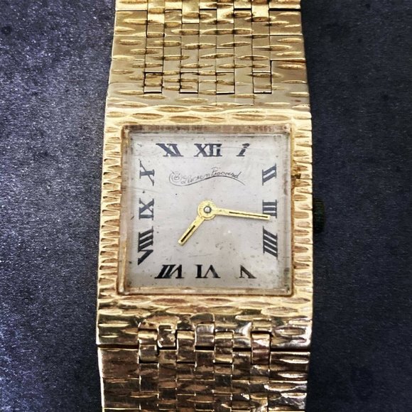 Ultra Rare Vintage Lucien Piccard 14K Gold Watch - Picture 6 of 6